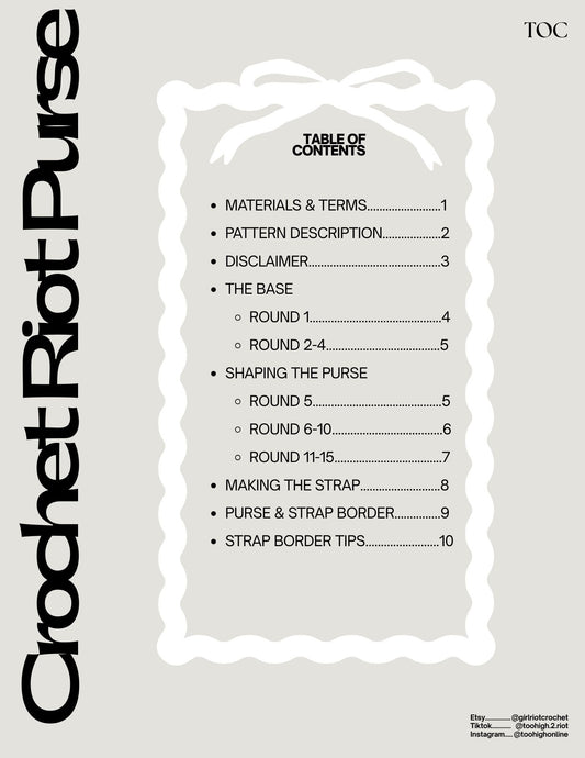 Riot Crochet Purse Pattern